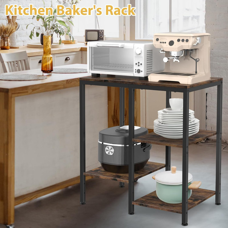 Rack for Kitchen 4 Tier Microwave Stand 2024 with Storage